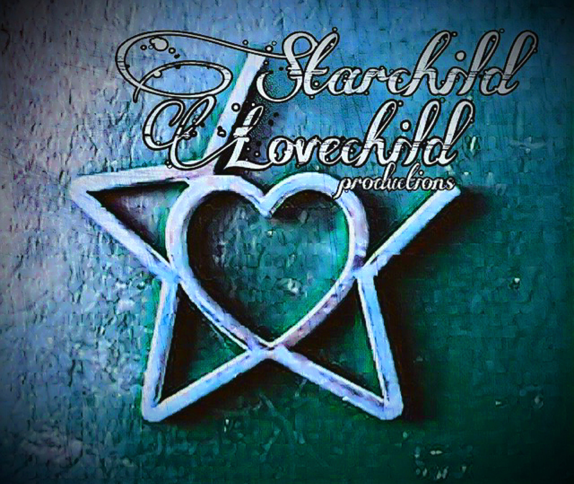 Starchild Lovechild Productions logo: the company name set around a stylized star emblem